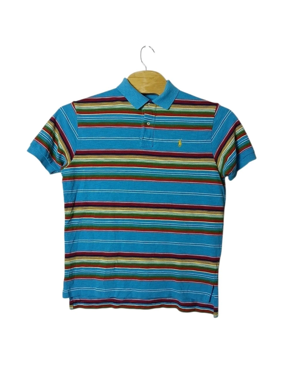 Polo Ralph Lauren Men's Classic-Fit‎ Striped Mesh Polo Shirt Large